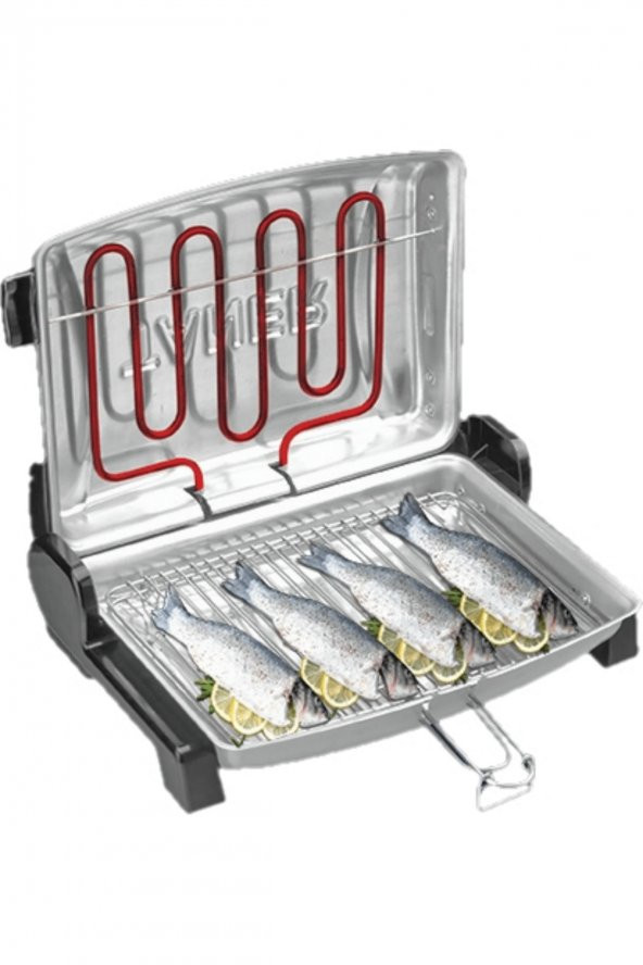 Kebapçı Elektrikli Izgara Mangal Barbekü Çift Telli Büyük Boy Kırmızı - 2