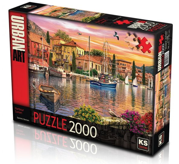 KS Puzzle 2000 Parça Harbour Sunset Limanada Gün Batımı