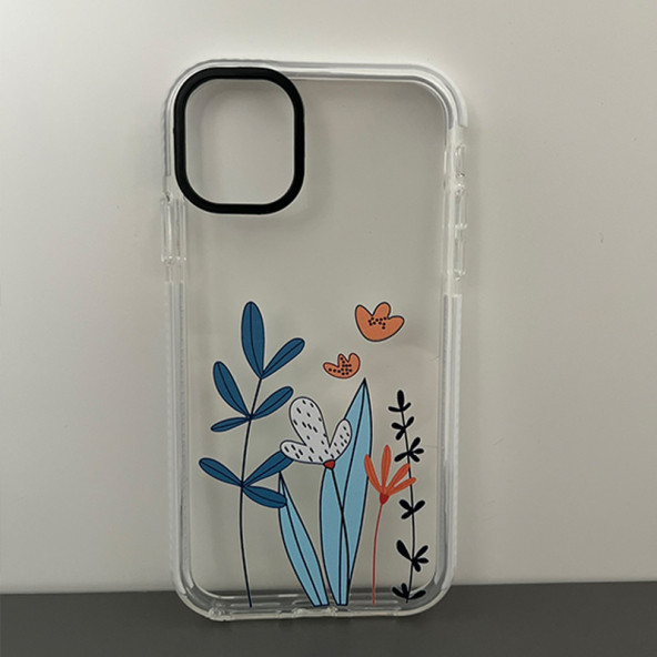 EWP Iphone 11 Uyumlu Desenli Şeffaf Dayanıklı Silikon Kılıf 11NSF0SF2 - 1