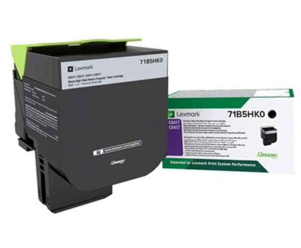 Lexmark 71B5HK0 - Yüksek Kapasite Siyah Orjinal Toner 6.000 Sayfa