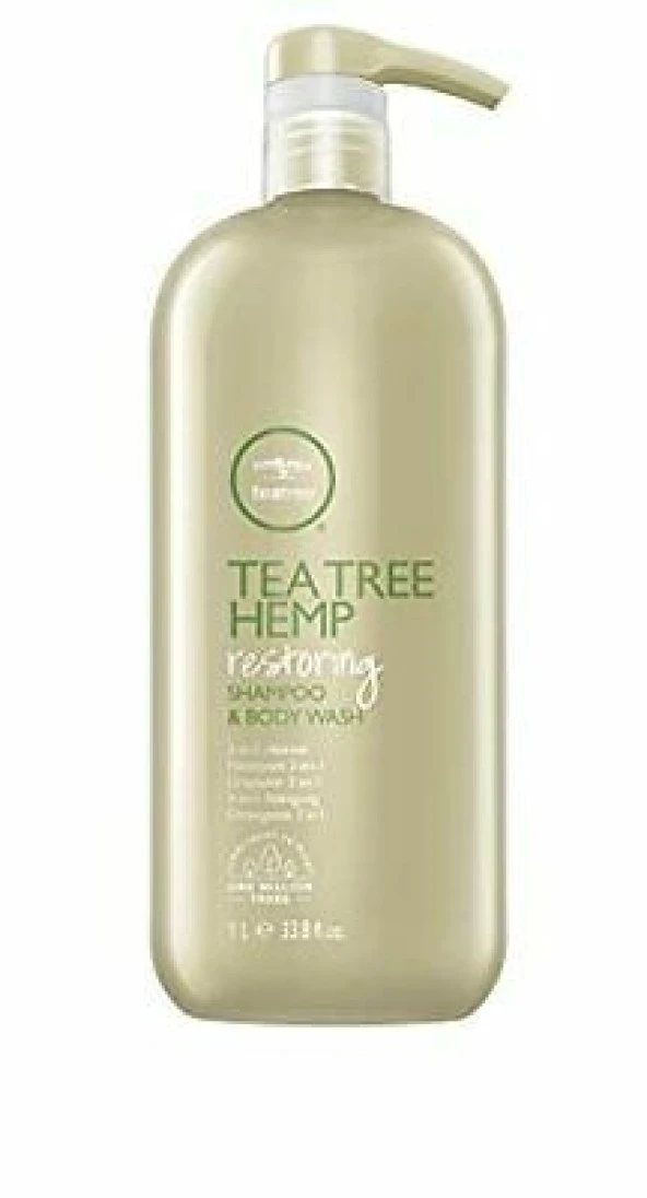 Paul Mitchell Tea Tree Hemp Restoring Shampoo & Body Wash 2-in-1 Cleanser For All Hair Typ