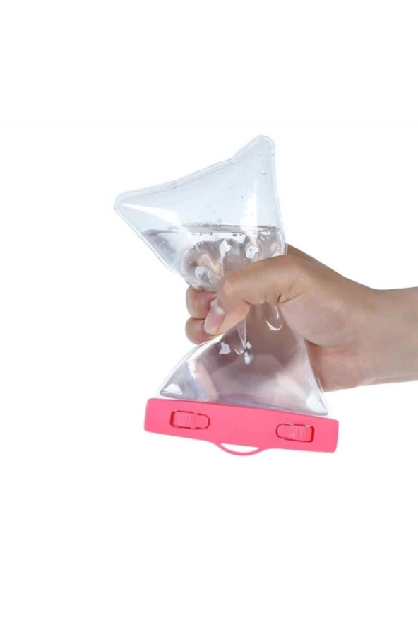 Fuchsia Standart Ebatlarda Universal Su Geçirmeyen Telefon Kılıfı - 6