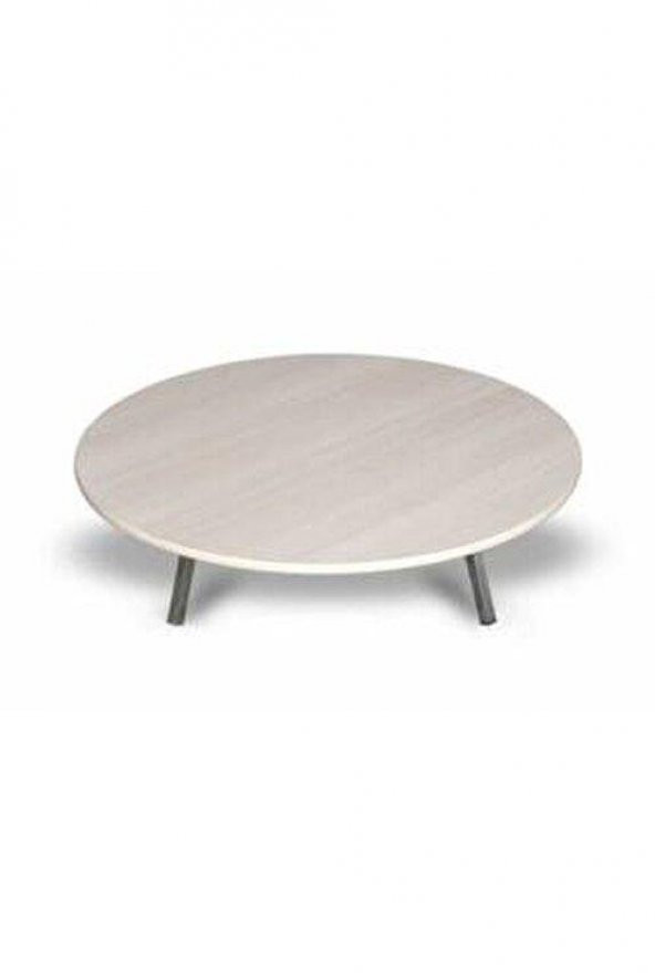KATLANIR METAL AYAKLI AHŞAP YER SOFRASI 100cm
