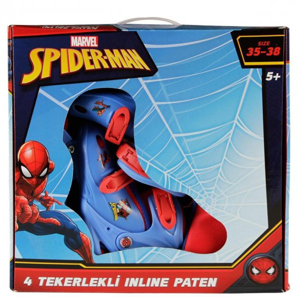 Orjinal Spiderman Lisanslı 4 Tekerlekli Inline Paten 35-38