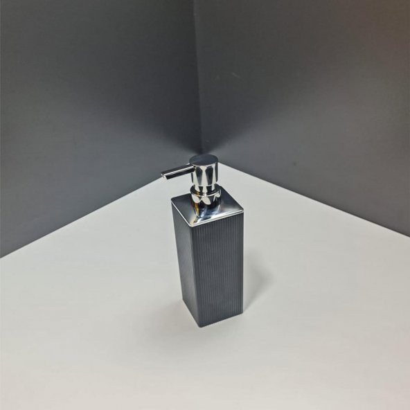 Liza Sıvı Sabunluk Mutfak Banyo Lavabo Çizgili Sabunluk Kare ürün görseli