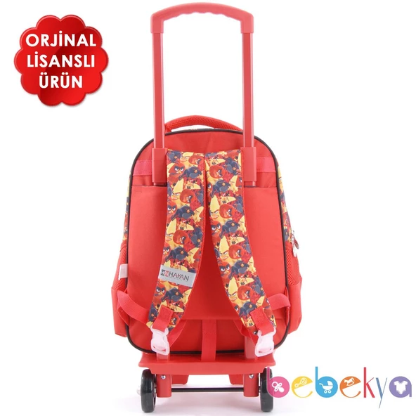 Hakan Çanta Angry Birds Çekçekli Okul Çantası Angry Birds Çekçekli Sırt Çantası - 5
