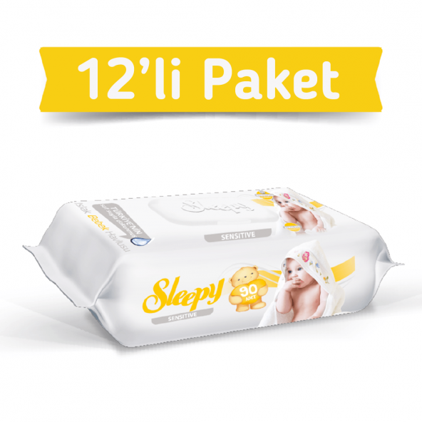 Sleepy Sensitive Islak Havlu Mendil 90lı 12 Adet 1080 Yaprak