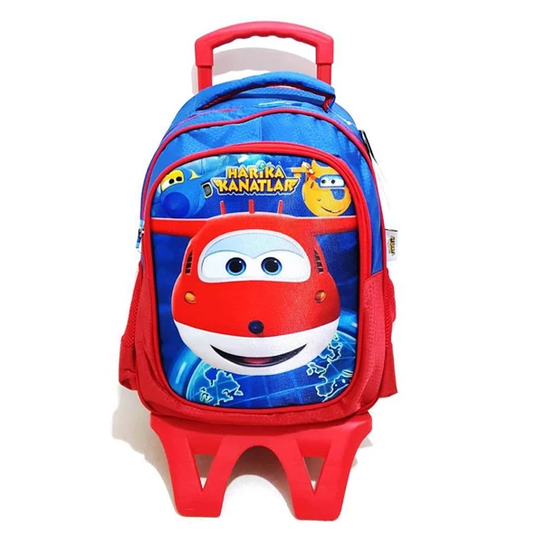 Hakan Çanta Çekçekli Okul Çantası Harika Kanatlar Çekçekli Çanta