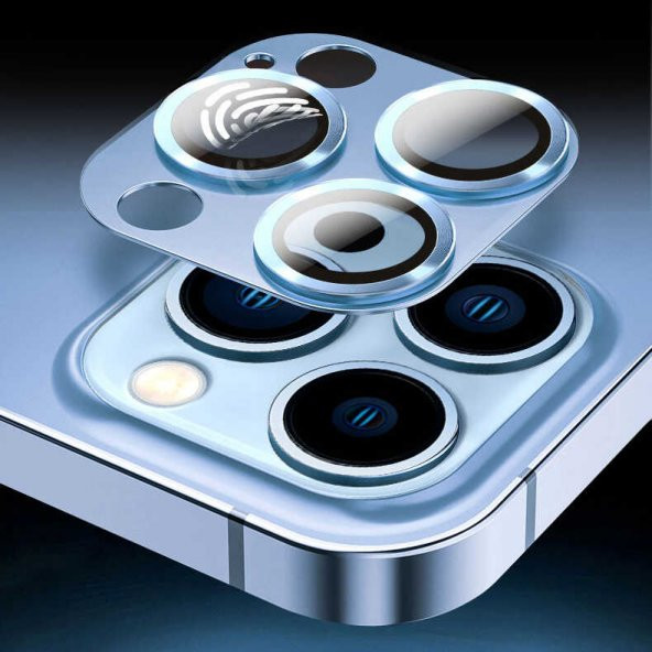 Apple iPhone 13 Pro Max CL-03 ​​​​Kamera Lens Koruyucu Metal Cam Koruma - 11