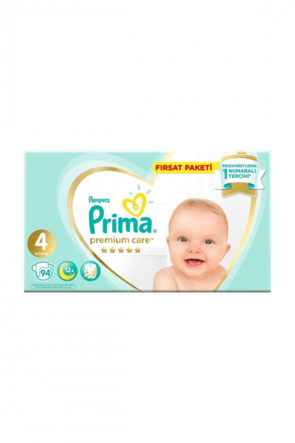 Prima Premium Care Maxi No:4 Süper Fırsat Paketi 94lü Bebek Bezi