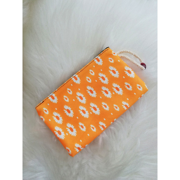 Sarı Papatya Bez Cüzdan Kalemlik ürün görseli 1