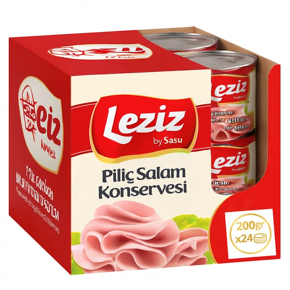 Sasu Leziz Piliç Salam Konservesi 1 Koli 24x200gr ürün görseli