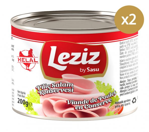 Leziz by Sasu Piliç Salam Konservesi 2x200G