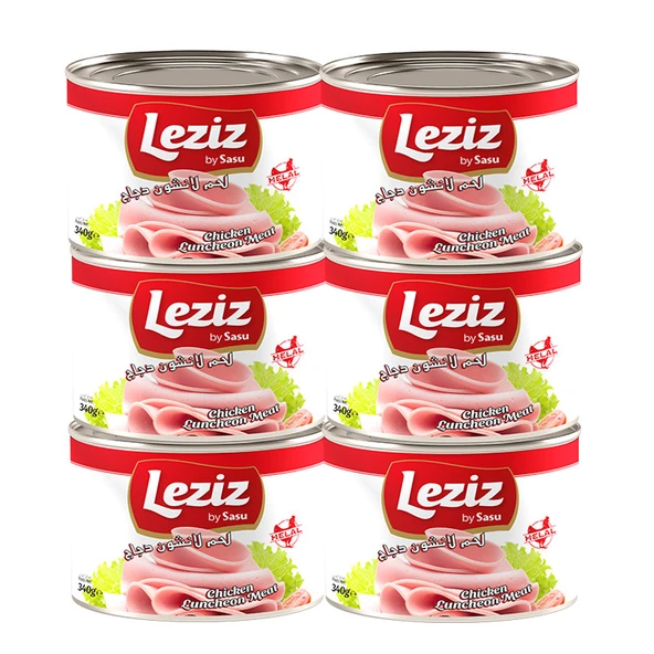Sasu Leziz Piliç Salam Konservesi 1 Koli 24x200gr - Resim 2