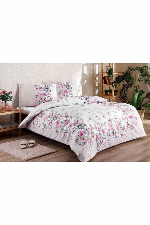 Özdilek Tek Kişilik Kapitoneli Ranforce Nevresim Takımı Mariposa Lila - 2