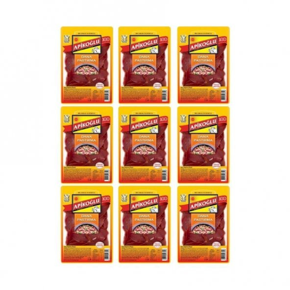 Apikoğlu Parça Pastırma 80gr 9lu