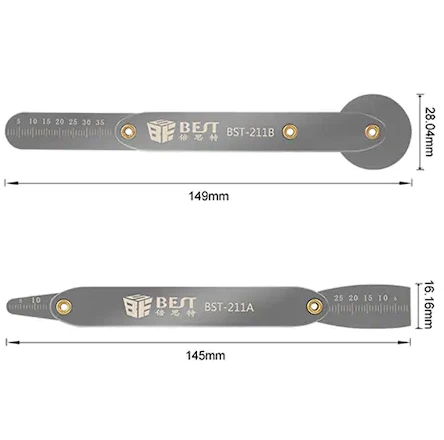 BEST BST-211A 211B 2 PARÇA ÇİFT TARAF TELEFON SÖKME METAL APARATI - 9