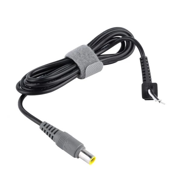 LENOVO GRİ BORU İĞNE UÇ 1.5 METRE 7.9 MM X 5.5 MM DC KABLO
