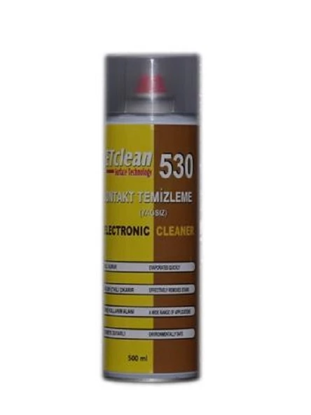 JETCLEAN 530 YAĞSIZ KONTAK OKSİT TEMİZLEME SPREYİ 500ML - Resim 3