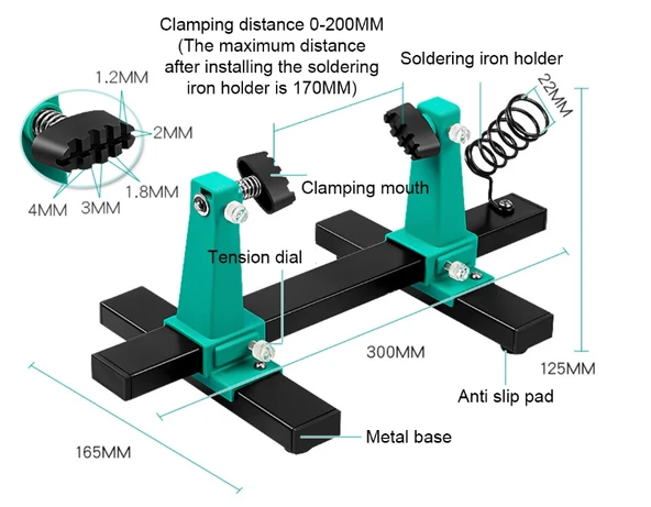 DEVRE KARTI BORD PCB TUTUCU 300 X 165 X 125MM - Resim 4
