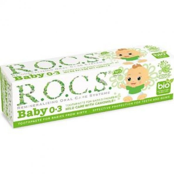 Rocs Baby Papatya Özlü Diş Macunu (0-3yaş)