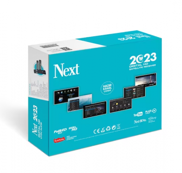 Next 2023 Hd Kasalı Youtube Tkgs Hdmı Scart Çıkışlı Uydu Alıcısı - 4