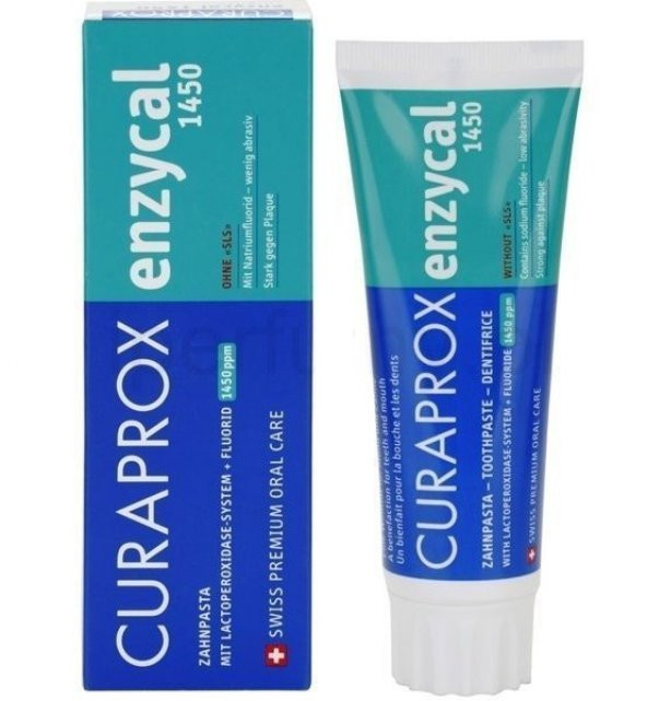 Curaprox Enzycal 1450 Diş Macunu 75ml (1459ppm Florür, RDA:60, 12 Yaş üstü)