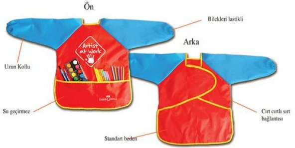 Faber Boyama Önlüğü 579200 Standart Beden Cırt Cırtlı - 2