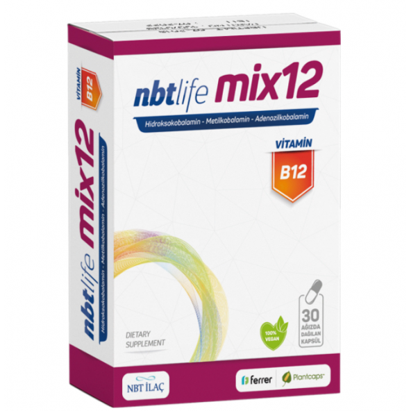 Nbt Life Mix12 B12 Ağızda Dağılan 30 Kapsül ürün görseli