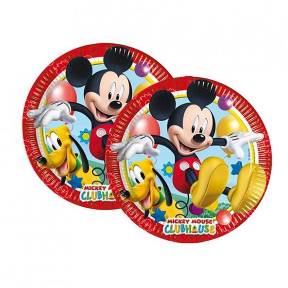 Mickey Mouse Temalı Karton Tabak Bardak Seti - 8 Kişilik - 2