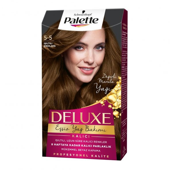 Palette Deluxe Saç Boyası 5.5 Işıltılı Çikolata  x  3 Adet