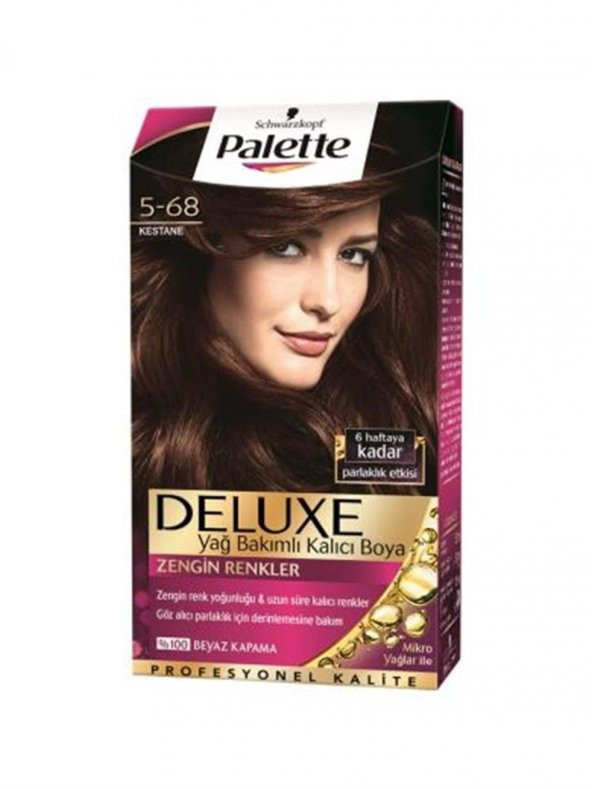 Palette Deluxe Saç Boyası 5.68 Kestane  x  3 Adet