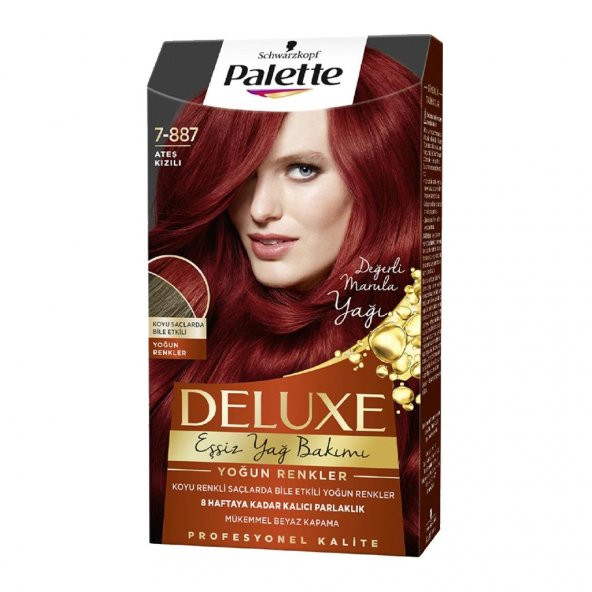 Palette Deluxe Saç Boyası 7.887 Ateş Kızılı  x  3 Adet