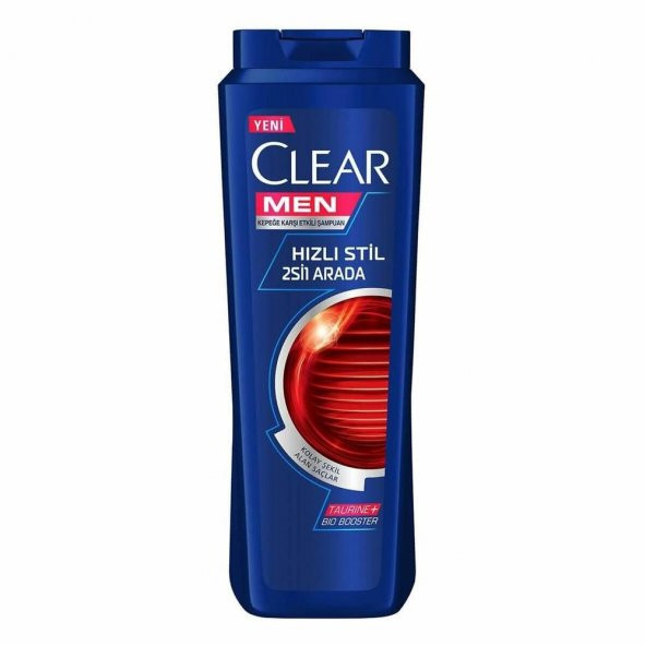 Clear Men Şampuan 485ML x 4 Adet Hızlı Stil 2si1 Arada