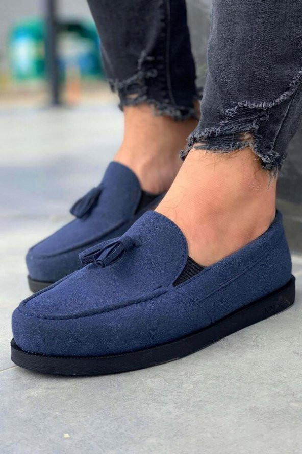 Erkek  Loafer Erkek Ayakkabı Mavi