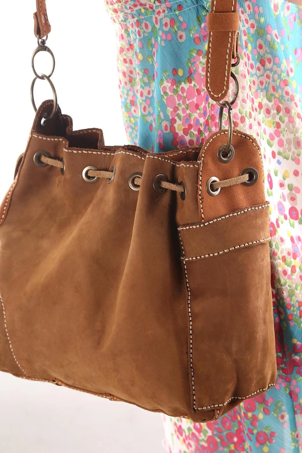 Artı-Artı-Çanta Kadın Anatolia Özel koleksiyon El Örgü Hakiki Deri  Çanta - 3