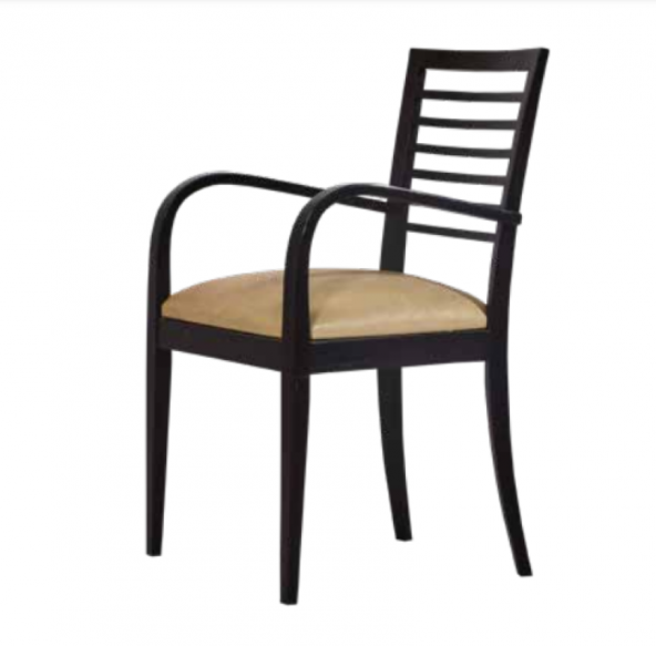 Sandalye Zus173 Klasik Model Çıtalı Kayın Retro İskelet Ceviz Renk Şönil Kumaş El Yapım