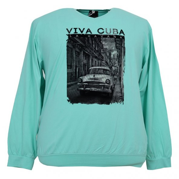 ERKEK BÜYÜK BEDEN BATTAL BOY KADİFE FLOD BASKILI LİKRALI SWEET - 3