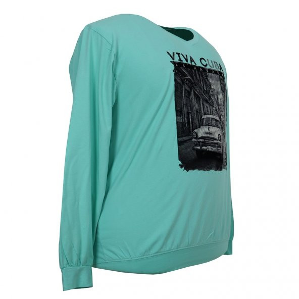 ERKEK BÜYÜK BEDEN BATTAL BOY KADİFE FLOD BASKILI LİKRALI SWEET - 4