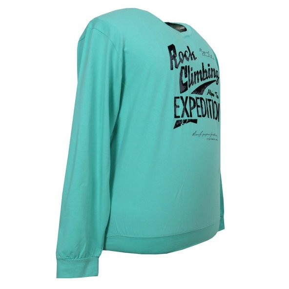 ERKEK BÜYÜK BEDEN BATTAL BOY KADİFE FLOD BASKILI LİKRALI SWEET - 5