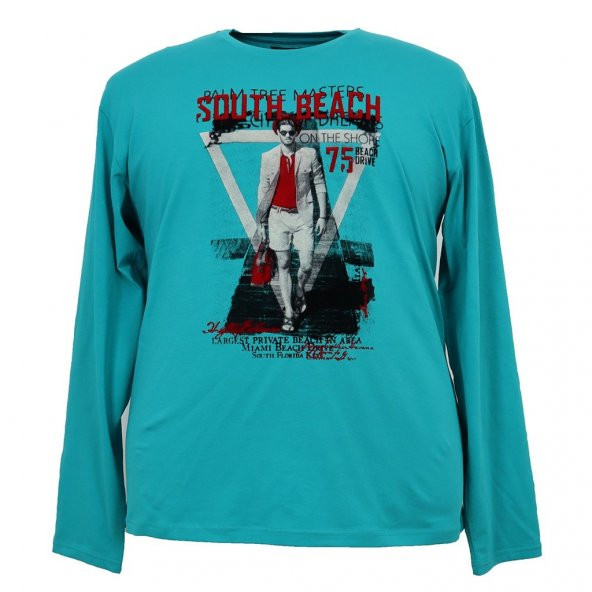 ERKEK BÜYÜK BEDEN BATTAL BOY KADİFE FLOD BASKILI LİKRALI SWEET - 7