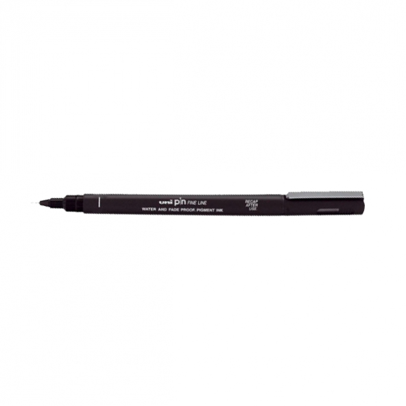 Uni-Ball Çizim Kalemi Akrilik Uçlu Fine Line Pin 0.8 MM Siyah PIN 08-200(S)