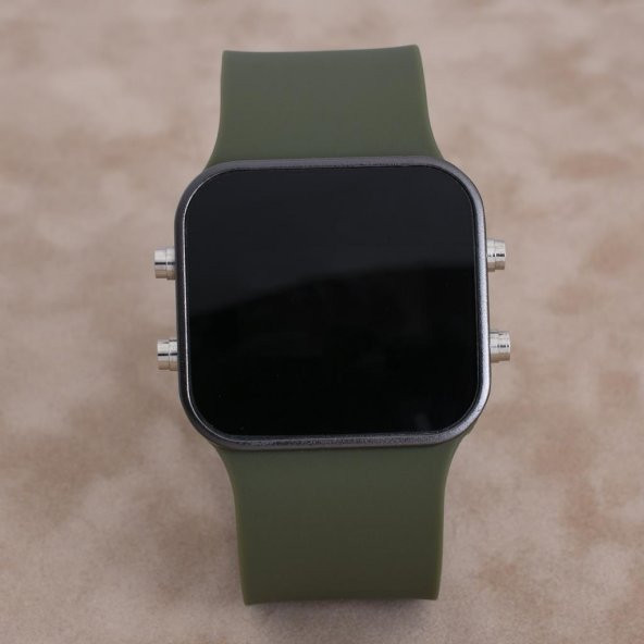 SaaTTino Siyah Kasa Yeşil Kordon Led Ekran Erkek Kol Saati ST-303896 - 4