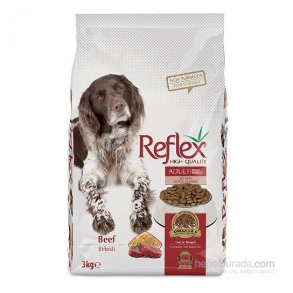Reflex Dog High Energy Beef Yüksek Enerjili Yetişkin Köpek Maması 3 Kg