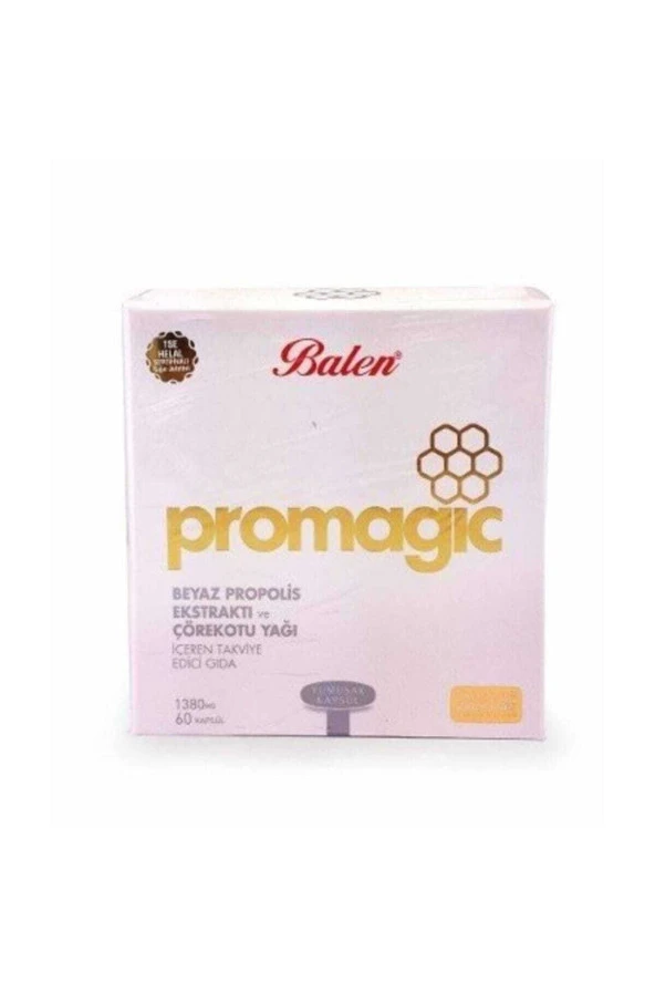 Balen Promagic Beyaz Propolis Ekstraktı Çörekotu Yağı 1380mg 60 Kapsül