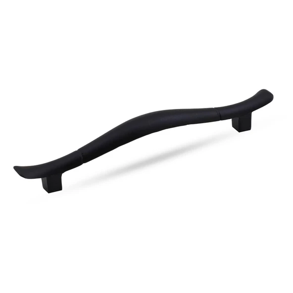 Orkide Çekmece Dolap Dolabı Kulpu Kulbu (128 MM-12.8 CM) Mat Siyah Metal Kulpları Mobilya Mutfak - 4