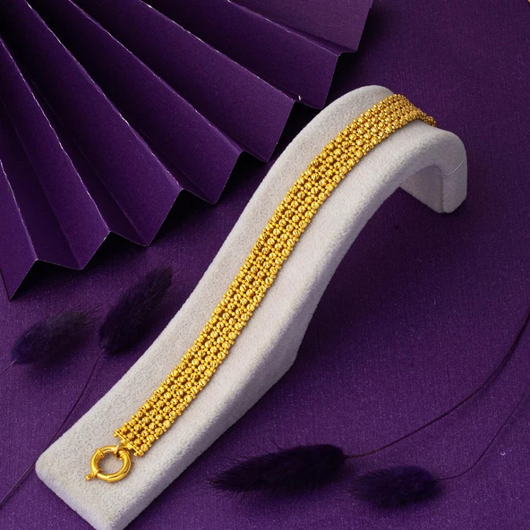 Top Top Altınlı 14 Ayar Bileklik - 4