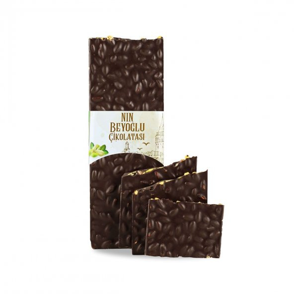 Fıstıklı Beyoğlu Çikolatası Bitter 250g - 7