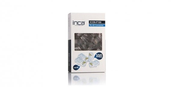 INCA ICON-P100 CAT 5 RJ-45 KONNEKTOR(100LÜ PAKET) - 3
