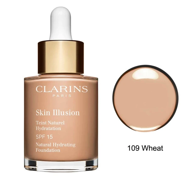 Clarins Skin Illusion Natural Foundation No.109 Wheat